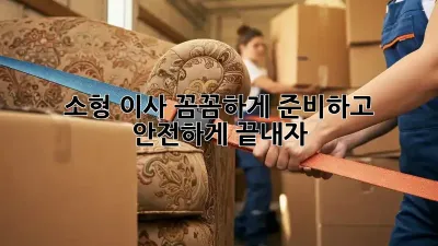 소형 이사, 꼼꼼하게 준비하고 안전하게 끝내자!