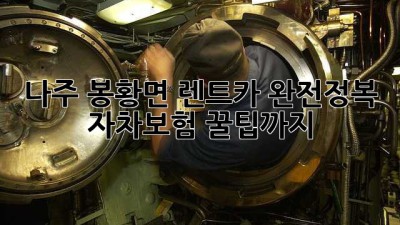 나주 봉황면 렌트카 완전정복! 🚗 자차보험 꿀팁까지